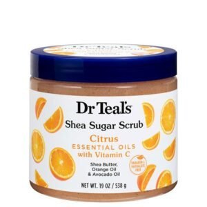 Dr Teal's Shea Sugar Scrub with Citrus, Vitamin C & Essential Oils 538g (19oz)